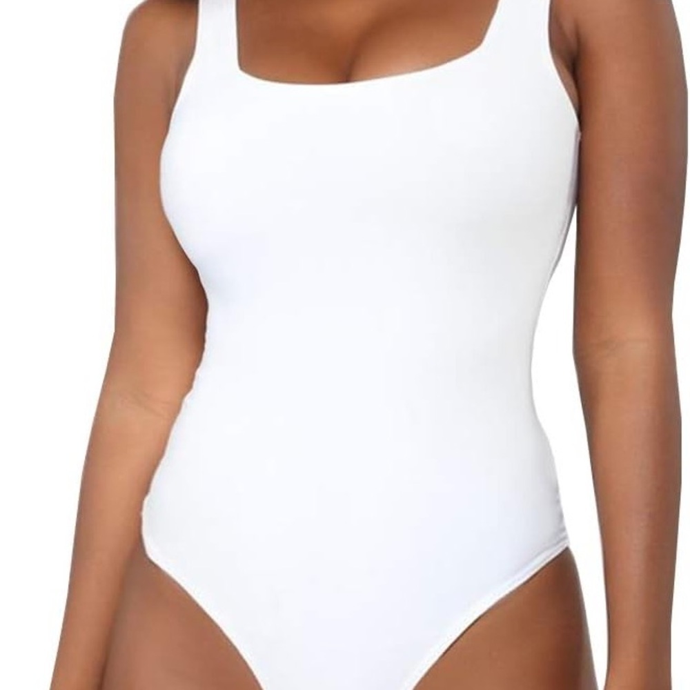 Old Navy White Women Bodysuit